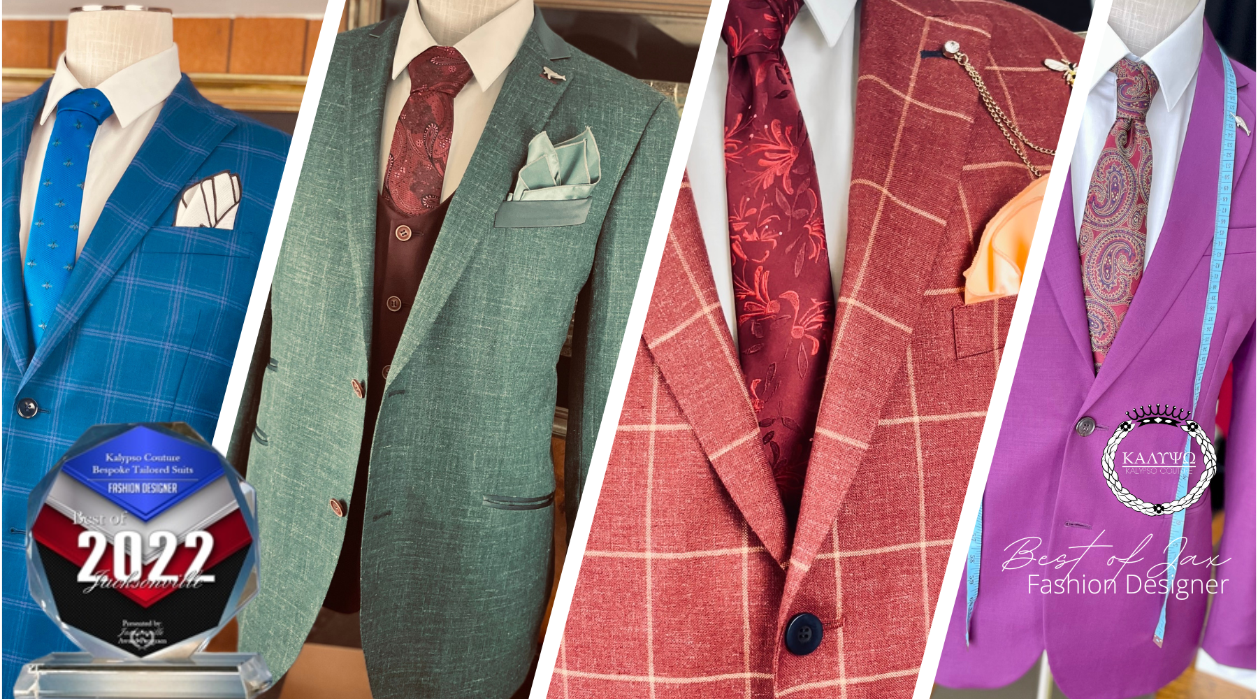 Kalypso Couture Bespoke Tailored Suits Receives 2022 Best of Jacksonville Award
